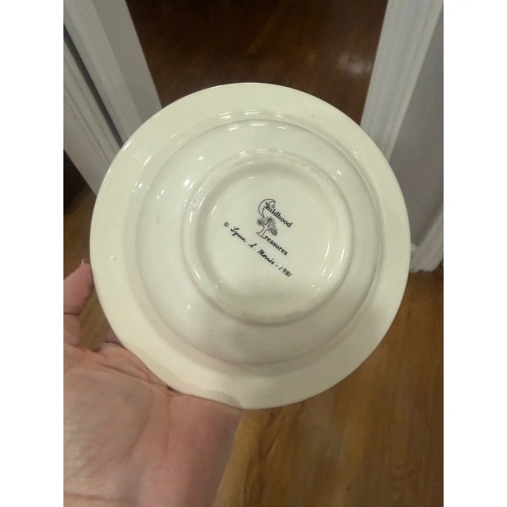 Vintage 1981 Childhood Treasures Lynn‎ S Morris Jennifer Personalized Bowl